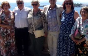Photo de groupe au belvédère de la villa Eilenroc
