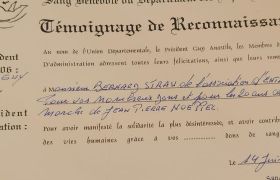 Exemple du diplôme de reconnaissance