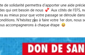 Post sur Facebook